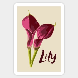 Lily Painting Sticker